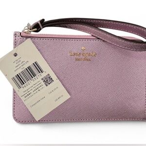 Kate Spade NWT Purple / Pink Lucy KJ030
Wristlet Clutch with Gold Logo